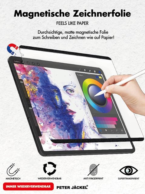 Magnetische Paperlike Schutzfolie für Apple iPad Pro 11 Zoll in Transparent - Bild 1