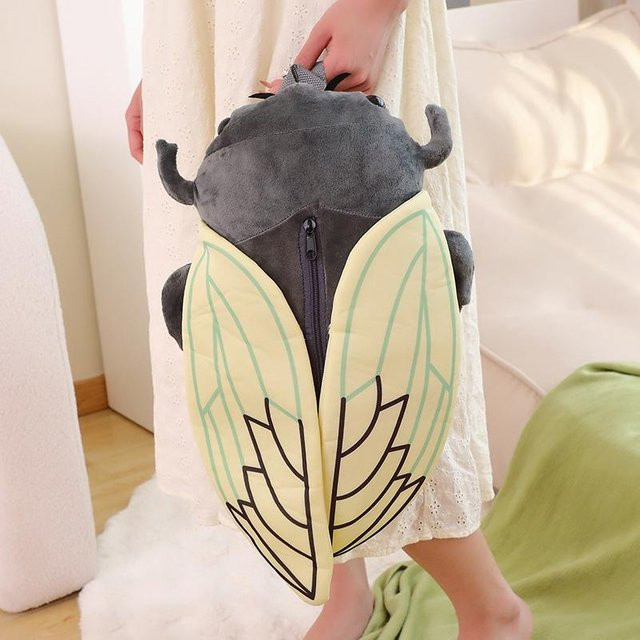 Yiran Health & Beauty Libellen Plüsch Rucksack, Plüschtier Umhängetasche - Bild 1
