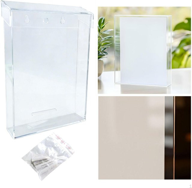 Wisenest Outdoor-Prospekthalter A5 für Dokumente, Broschüren und Flyer in Weiß und Transparent - Bild 1