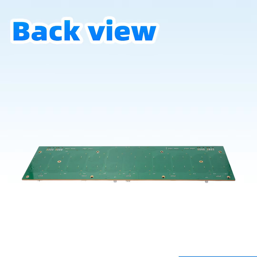 ADT-Link 8654 zu PCIe 4.0 x16 MCIO zu PCI-E 5.0 x16 Adapter-Baseplate für 8/10 Karten und 11-Slot GPU Grafikkarten in Grün - Bild 4