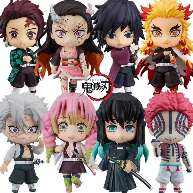 Bandai Demon Slayer Kimetsu no Yaiba Actionfiguren, 6-teiliges Set - Bild 1