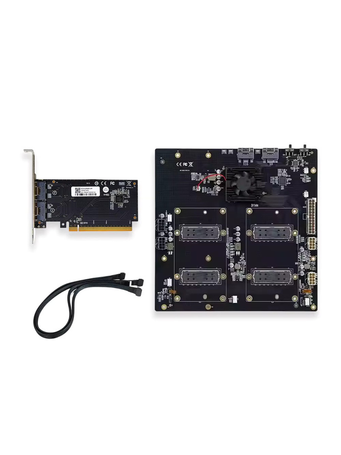 Nvidia Backplane für V100 SXM2 GPU-Karte mit 300G NVLink Dual-Card-Verbindung in Schwarz, Modell Aom-sxmv vereinfachte Version - Bild 5