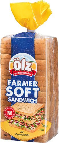 Ölz Farmer Soft Sandwich mit Roggen 750 g - Bild 1
