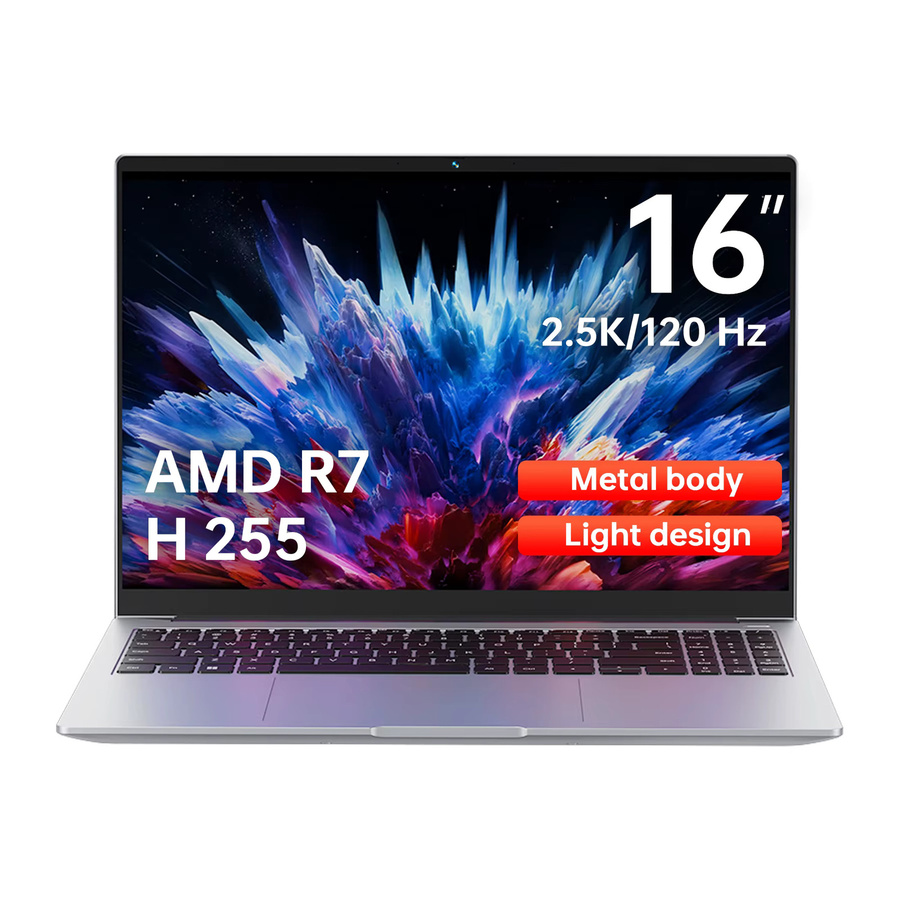 Firebat U6C Gaming-Laptop mit 16 Zoll 2K 120 Hz Display, AMD Ryzen 7, 32 GB RAM, 1 TB SSD, Windows 11, Silber - Bild 4