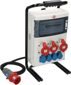 Brennenstuhl Baustromverteiler BSV 4 mit CEE-Steckdosen in Weiß - Bild 1