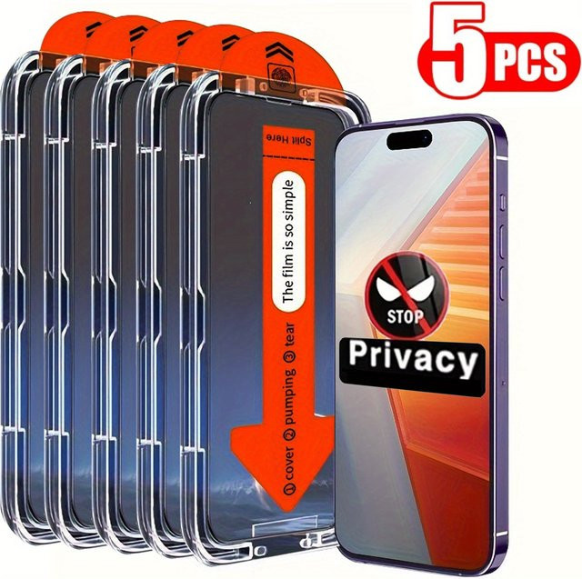 Xiaomi Anti-Spy Privatsphäre Schutzfolie aus gehärtetem Glas für Mi 14 15 15T 14T 13T 12 11 Lite 13T Pro 12T 11T 11X 10T Lite transparent - Bild 1