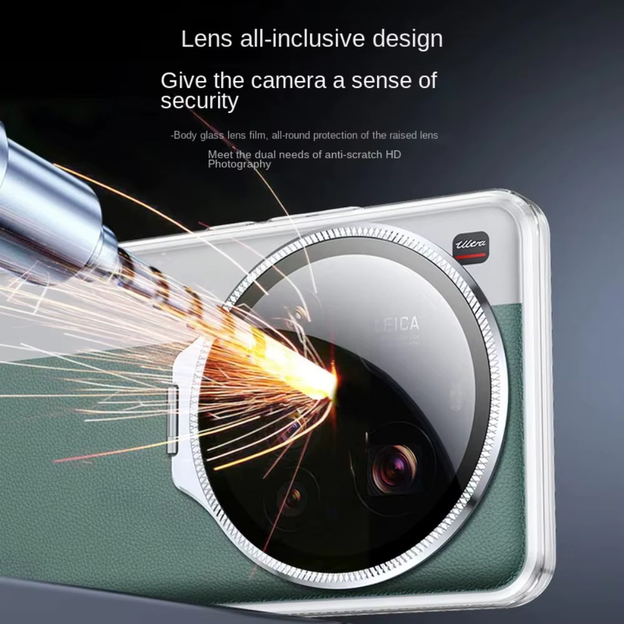 Schutzobjektiv aus gehärtetem Glas mit Metallhalterung für OPPO Find X8 Pro Ultra X8s Plus, transparent/silber - Bild 3