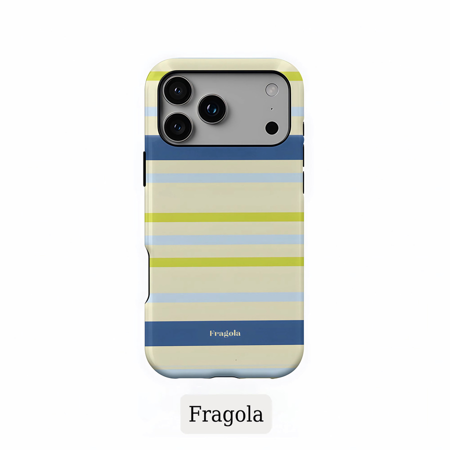 Fragola Handyhülle mit bunten Streifen für iPhone 11 bis iPhone 17 Pro Max Plus, doppelschichtig, Multicolour - Bild 2