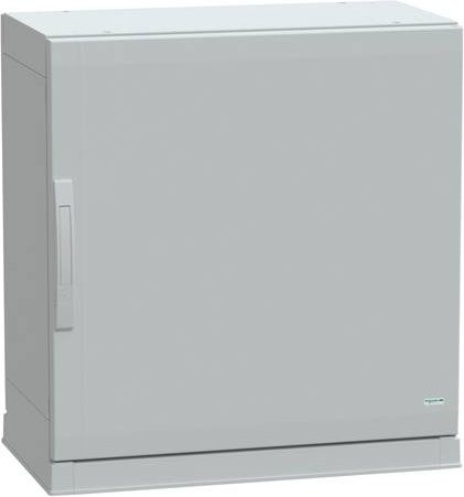 Schneider Electric Polyestergehäuse PLAZ mit Sockelrahmen und offenem Boden, Farbe: Grau, B/T/H: 75 x 75 x 42 cm, IP54 - Bild 1
