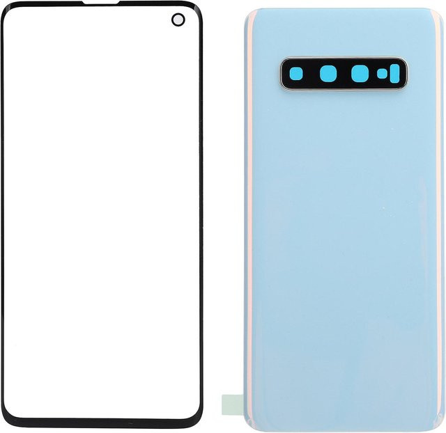 Ersatz-Glasset für Samsung Galaxy S10 G973: Rückglasabdeckung und äußeres Glaspanel in Grün - Bild 1