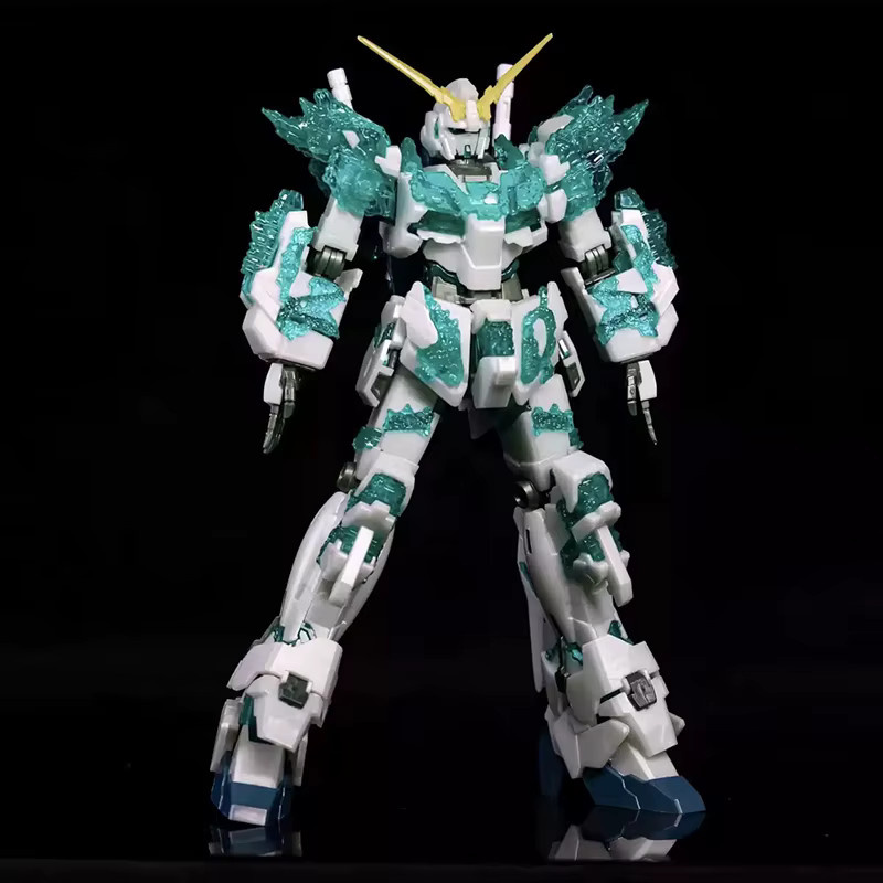 Bandai HGUC Light Crystal Unicorn, Mecha-Modell, Roboter-Actionfigur, Maßstab 1:144 - Bild 3