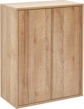 Fackelmann Doppel-Midischrank FINN in Asteiche, braun, 2 Türen, B/H/T: 60 x 75 x 30,5 cm - Bild 1