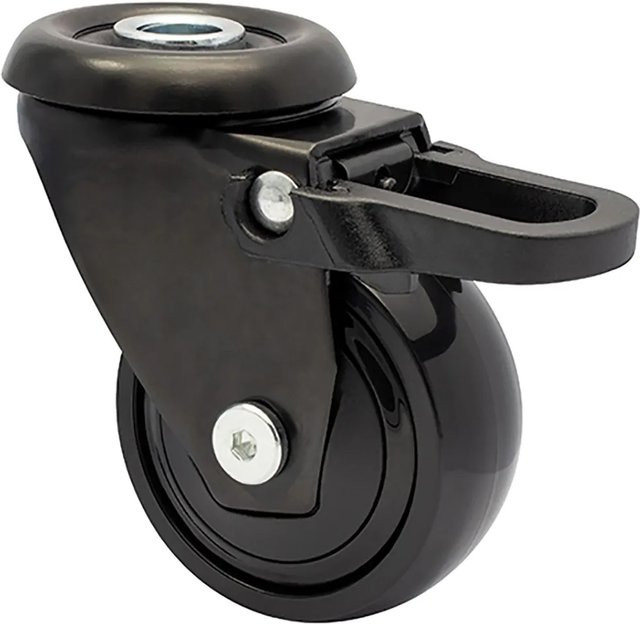 Wagner Design-Lenkrolle 3C mit Rückenloch Soft in Schwarz mit 50 kg Tragkraft und Ø 5 cm - Bild 1