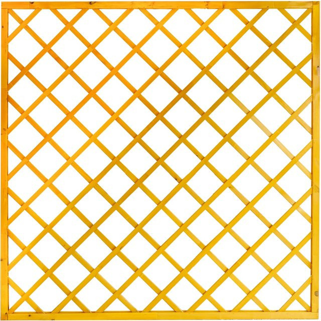 Sichtschutzzaun Nancy aus Kiefernholz von Andrewex in Braun, 3-fach lasiert, B/H: 180 x 180 cm - Bild 1