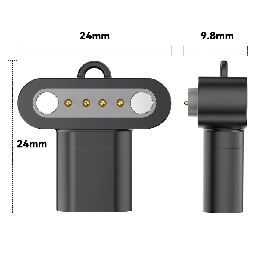 PLUAD USB-C-Kabeladapter für NOTE AI und NOTE PRO AI Diktiergeräte, Schnellladekabel-Konverter in Schwarz mit Trageband-Öffnung - Bild 5