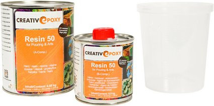 CREATIVePOXY Design-Gießharz Epoxy in Transparent, 850 g - Bild 1