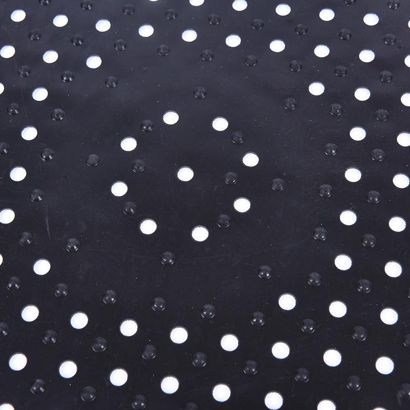 Duskca Spülbeckenmatte aus Gummi als rutschfeste Abtropffläche, Durchmesser: 31 cm, Schwarz - Bild 4