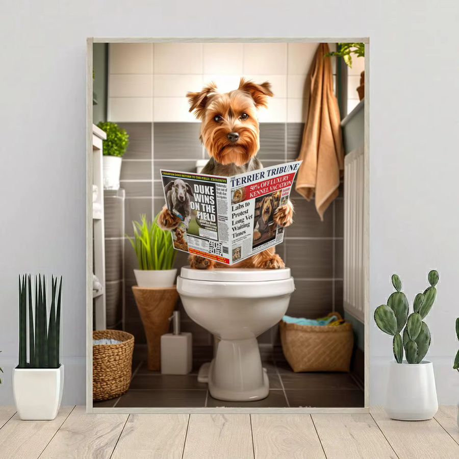 YUTTEE 5D Diamant-Malerei-Set Yorkshire Terrier DIY Kunstporträt Mosaik-Stickerei in Multicolor, Breite: 30,0 cm, Höhe: 20,0 cm - Bild 2
