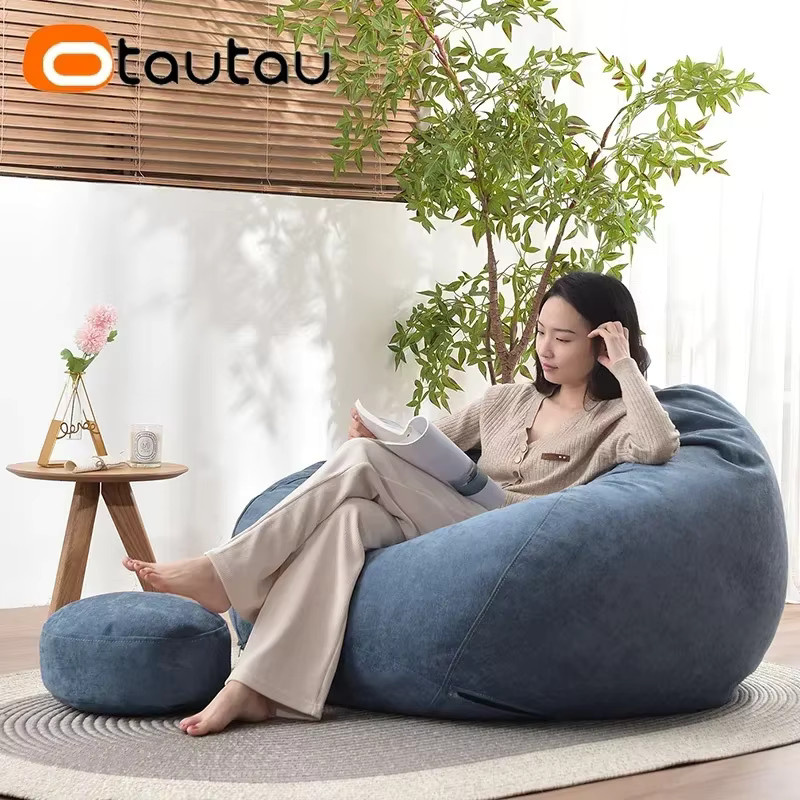 OTAUTAU Outdoor-Sitzsackbezug DD159 aus Chenille und Polyester, wasserabweisend, ohne Füllung - Bild 5