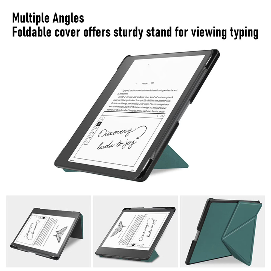 Schutzhülle für Kindle Scribe 2022 2024 von docooler, faltbare Ständerabdeckung in Grün mit automatischer Sleep-Wake-Funktion und Stiftschlitz für 10,2 Zoll E-Book-Reader - Bild 2