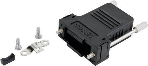 Conec D-SUB Gehäuse 165X13369XE, 9-polig, Kunststoff, 180°, Schwarz - Bild 1