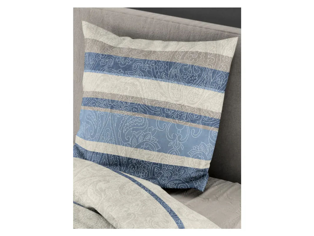 Bierbaum Biber Bettwäsche Set 6908 aus Baumwolle, Blau, B/H: 155 x 220 cm - Bild 3