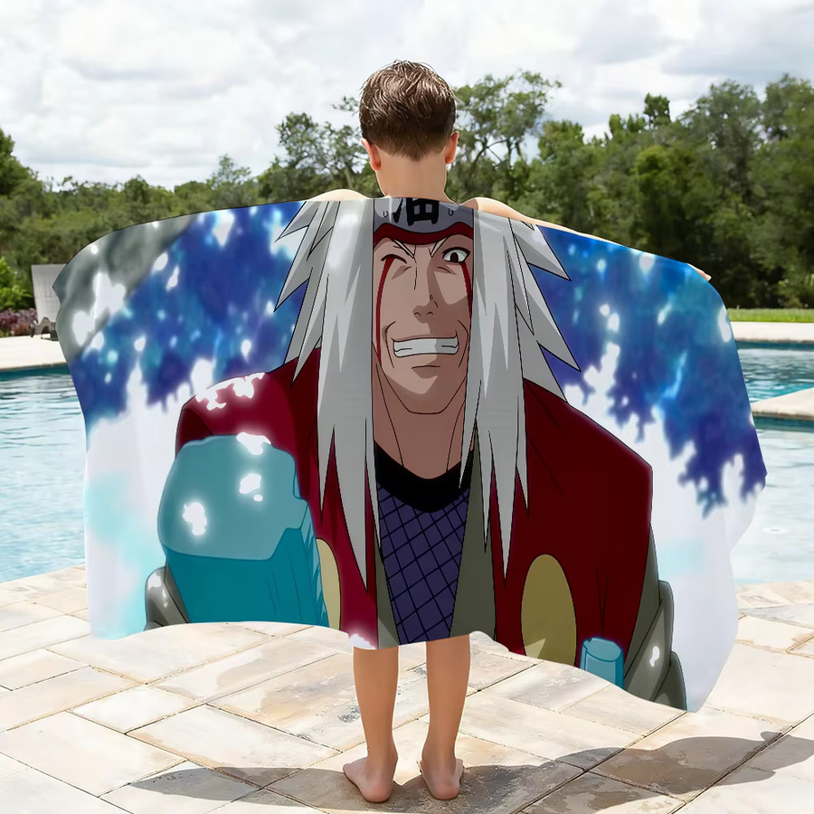 Naruto Anime Jiraiya Handtuch, schnelltrocknend und sandabweisend, Multicolour - Bild 4