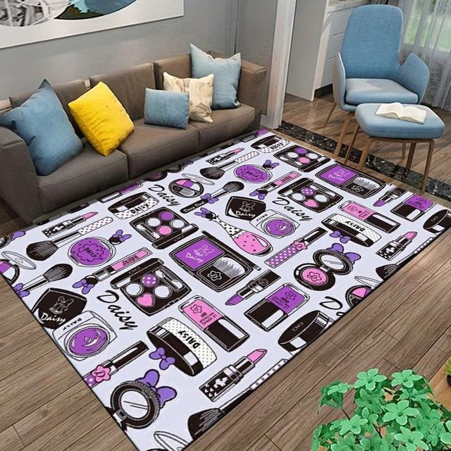 Waschbarer Teppich von Binchi Furniture in Multicolour, rutschfeste Bodenmatte für Wohnzimmer und Schlafzimmer, B/B: 80 x 120 cm - Bild 1