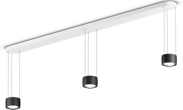 Occhio Sento sospeso LED-Pendelleuchte Schwarz matt mit Sento D Linse und Occhio air Modul, warmweiß 2700K - Bild 1