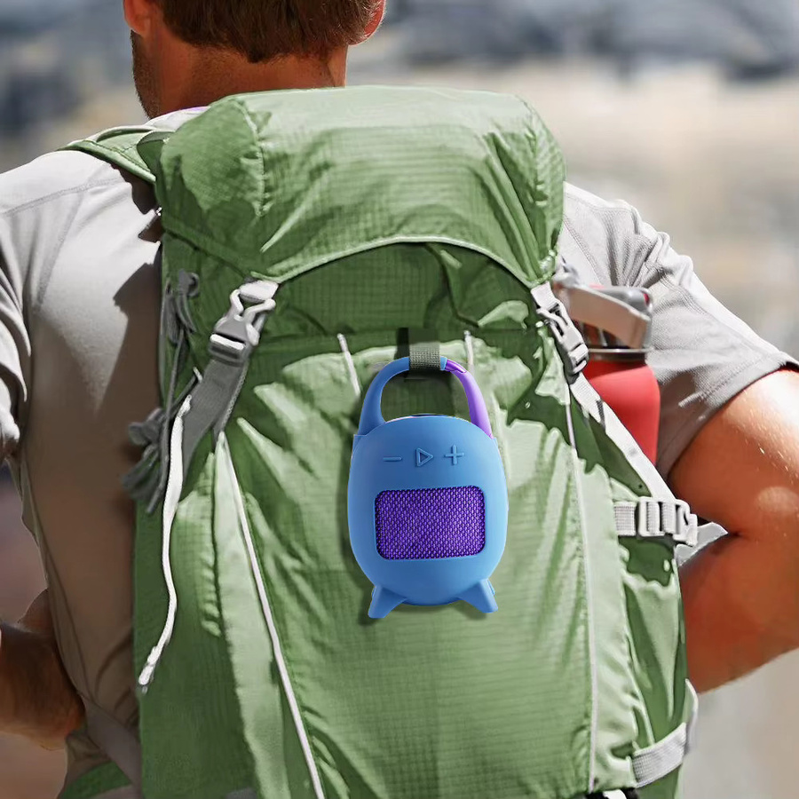 ALLOYSEED Silikonhülle für JBL Clip 5 Bluetooth Lautsprecher in Schwarz oder Blau, staubdicht und kratzfest - Bild 1