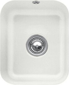 Villeroy & Boch Unterbauspüle Cisterna in Weiß mit Ablauffarnitur und Exzenter aus Keramik mit CeramicPlus Beschichtung - Bild 1