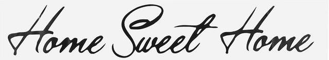 Tooarts Wandaufkleber Sweet Home in Schwarz aus PVC als abnehmbare Vinyl-Dekoration für dein Zuhause - Bild 1