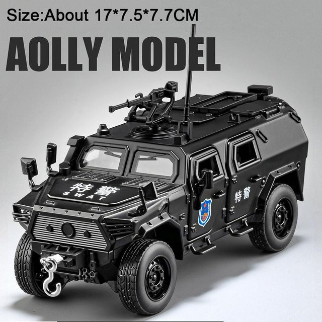 Linyi toy car Eroberer Dongfeng Mengshi gepanzertes Fahrzeug, Diecast Modell, 1:32, mit Licht und Sound, ab 14 Jahren - Bild 1
