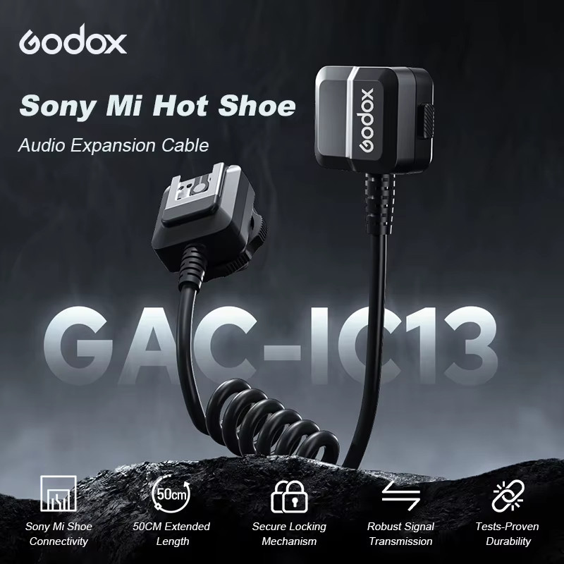 Godox GAC-IC13 Multi-Interface-Schuh-Verlängerungskabel für Sony-Kameras, Schwarz, Länge: 50 cm - Bild 3