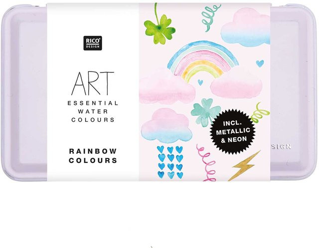 Rico Design ART Essential Aquarellfarben Rainbow Colours, 12 Farben - Bild 1