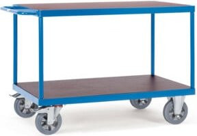 Fetra Tischwagen 12406 in Blau mit Elastic-Reifen und 1200 kg Tragkraft - Bild 1