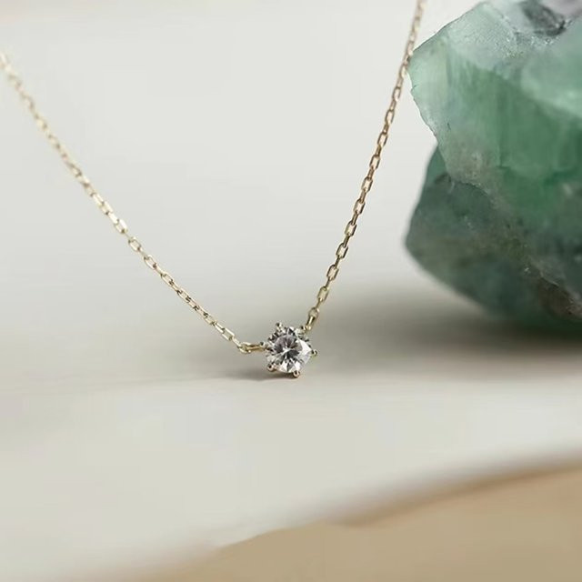 SOMILIA Halskette 925 Silber, 18K Gold überzogen, Zirkonia, Damen - Bild 1
