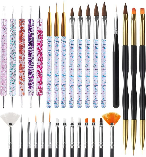 DianaBeauty Nail Art Brush Set, 6/31 Stk, Manicure Tools - Bild 1