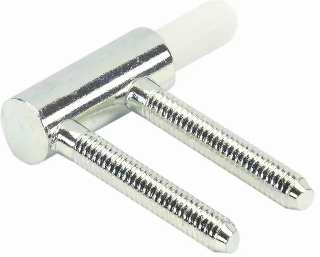 Hettich Rahmenunterteil für Holzzargen aus Stahl in Silber, 2 Stück, Durchmesser: 15 mm - Bild 1
