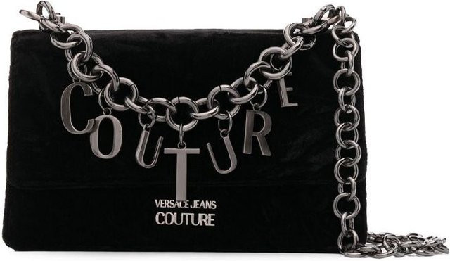 Versace Jeans Couture Logo Anhänger Kette, Damen, Schwarz, Gray - Bild 1
