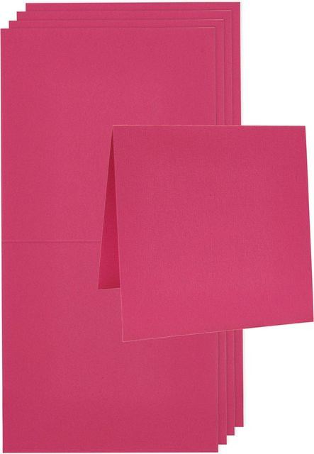 Rico Design Paper Poetry Luxury Karten Quadratisch Fuchsia - Bild 1