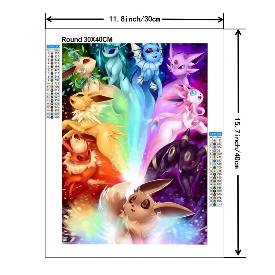Potdemiel DIY Diamant-Luftmalerei-Set Anime Fantasy-Landschaft in Multicolour zur Wanddekoration - Bild 3