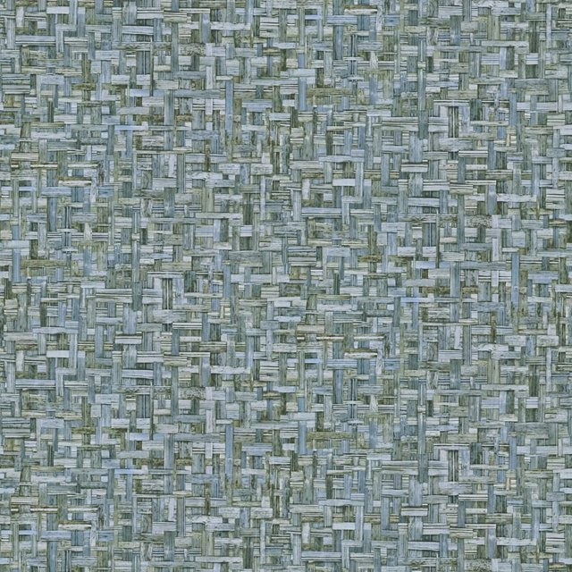 Profhome Natur Tapete Holzoptik in Blau, matt, Vlies, 0,53 m x 10,05 m - Bild 1