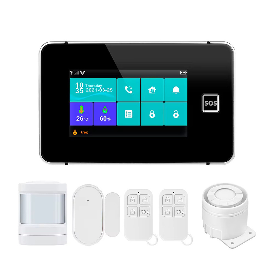 KERUI Home Alarm Kit G60B Drahtloses WiFi/GSM-Alarmsystem mit 4,3-Zoll-Touchscreen für die Haussicherheit via Tuya Smart oder Smart Life App - Bild 7