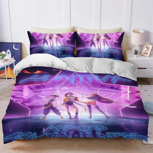 Bettwäsche-Set Film D-Demon H-Hunters von Jessica Chen, Farbe Lila, B/H: 140 x 210 cm - Bild 1