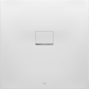 Villeroy & Boch Duschwanne Squaro Infinity Mineralguss Weiß, Eck-Einbau rechts, B/T/H: 80 x 80 x 4 cm - Bild 1
