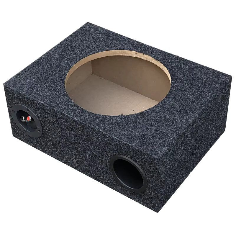Cbirds Ultra-Dünnes Subwoofer-Gehäuse aus Holz in Schwarz für 8, 10 oder 12 Zoll Lautsprecher - Bild 2