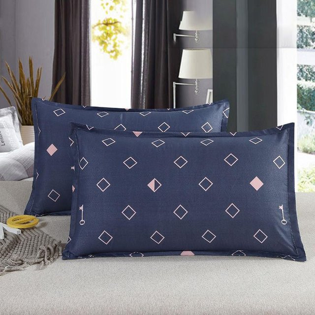 WTEMPO Kissen-Set mit abnehmbarem und waschbarem Kissenkern und Kissenbezug, Blau, B/H: 42 x 70 cm - Bild 1