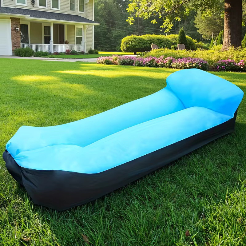 Aufblasbares Faulenzersofa von LIUSHADUOLA für Outdoor und Camping in Himmelblau - Bild 2