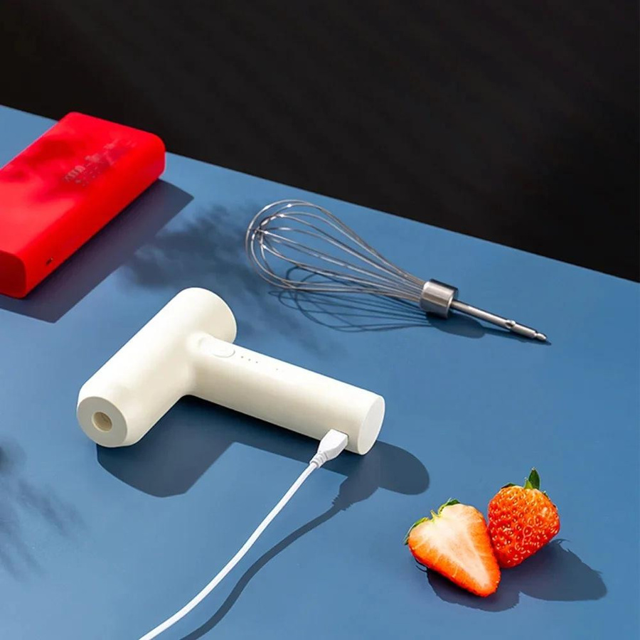 Super Six Kabelloser Elektrischer Handmixer in Schwarz, USB-wiederaufladbar mit 3 Geschwindigkeiten für Eier, Teig und Sahne - Bild 5